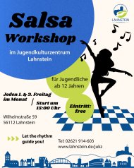 Plakat Salsaworkshop JUKZ Lahnstein