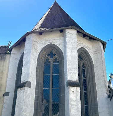 Blick auf die Hospitalkapelle in Oberlahnstein von hinten