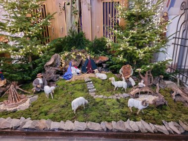 Eine Weihnachtskrippe