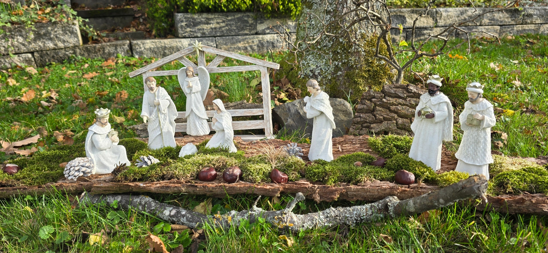 Eine Weihnachtskrippe