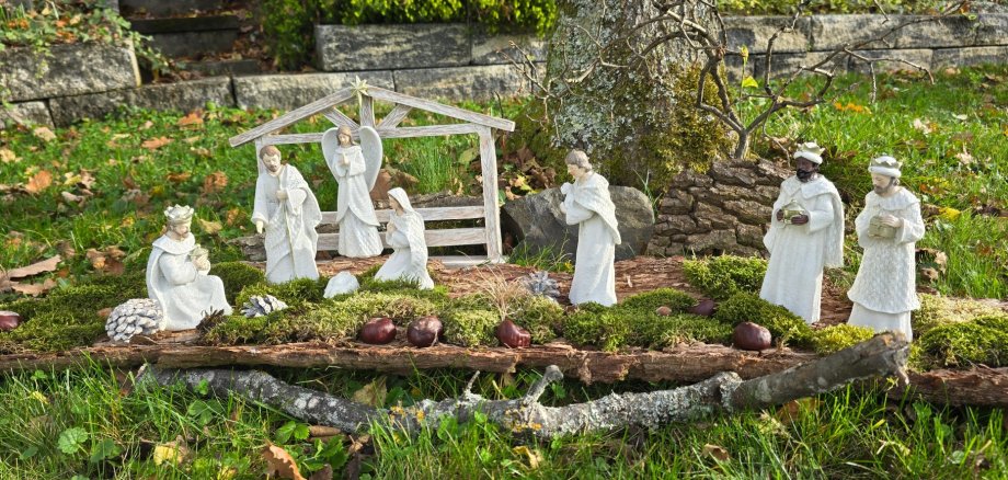 Eine Weihnachtskrippe