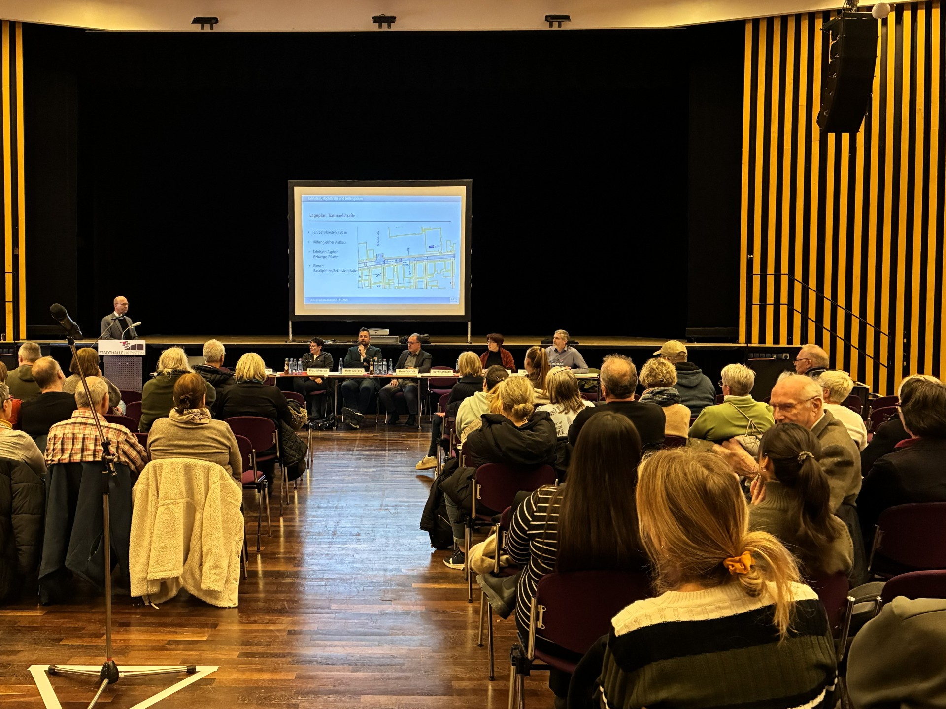 Die Anwohner wurden über den geplanten Ausbau informiert. 