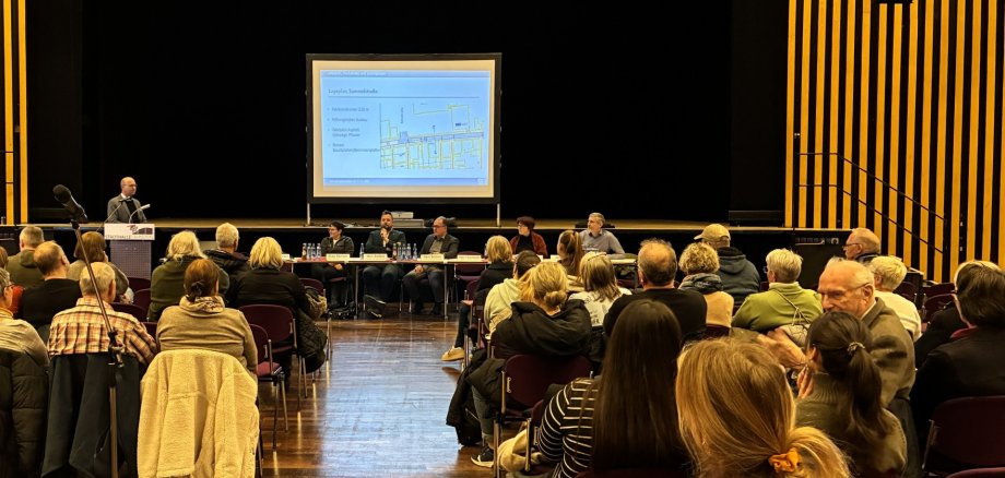 Die Anwohner wurden über den geplanten Ausbau informiert. 