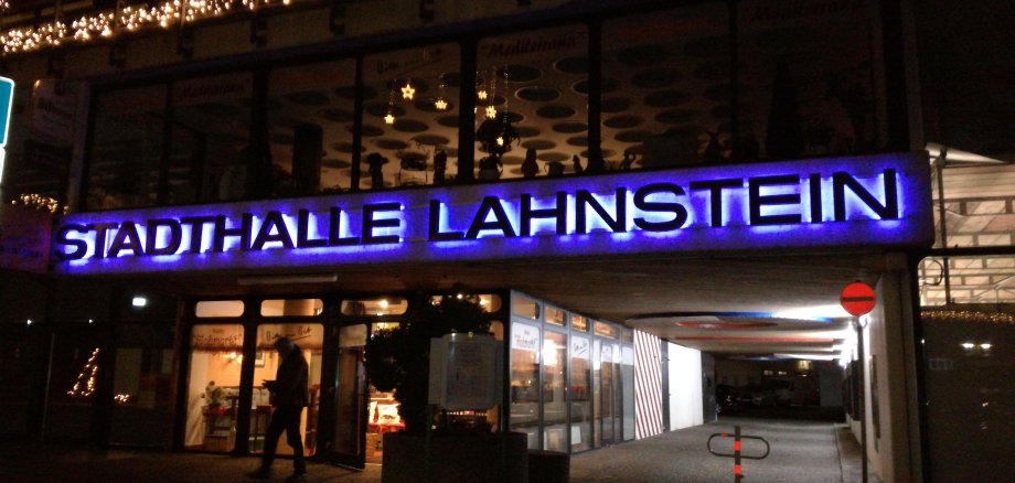 Eingangsbereich der Stadthalle Lahnstein 