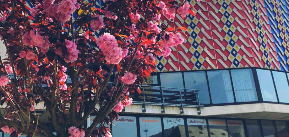 Stadthalle Lahnstein Außenfassade der Stadthalle Lahnstein