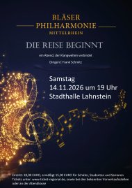 Plakat Bläserphilharmonie Werbeplakat für das Konzert der Bläserphilharmonie im November 2026