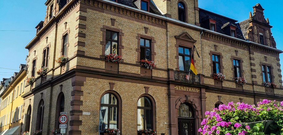 Blick auf das Rathaus der Stadt Lahnstein 