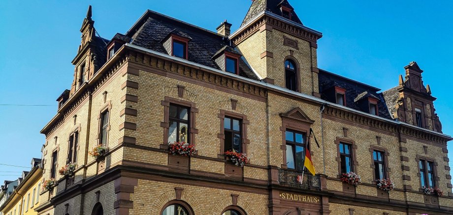 Blick auf das Rathaus der Stadt Lahnstein 